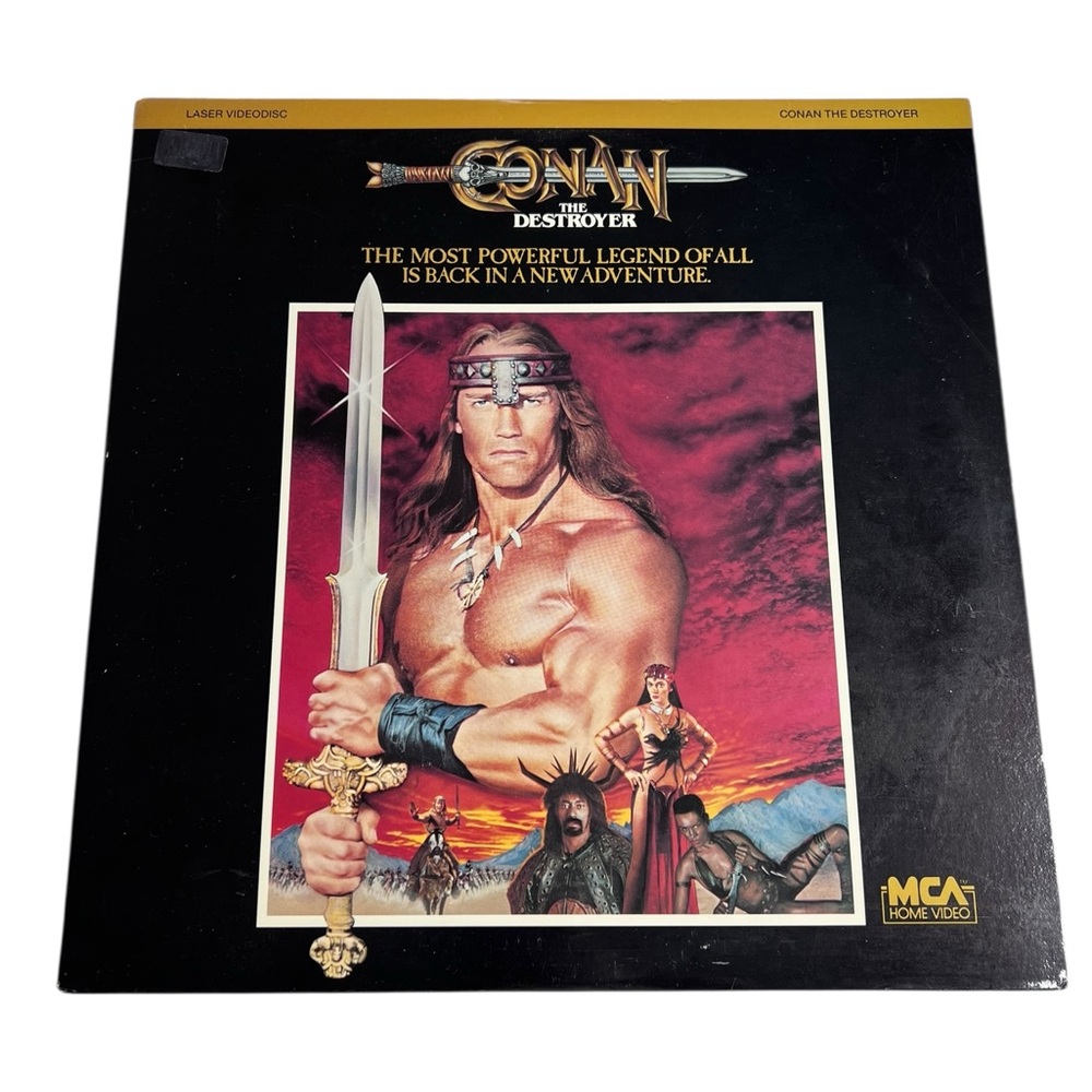 Conan the Destroyer Extended Play Laserdisc LD Arnold Schwarzenegger 1985 MCA